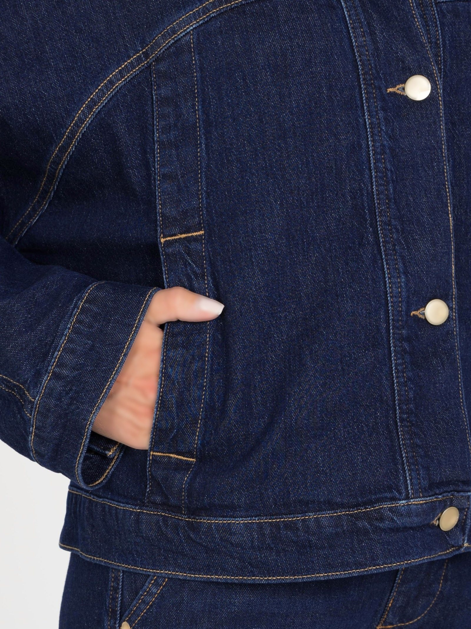 Single-Breasted Denim Jacket — 6