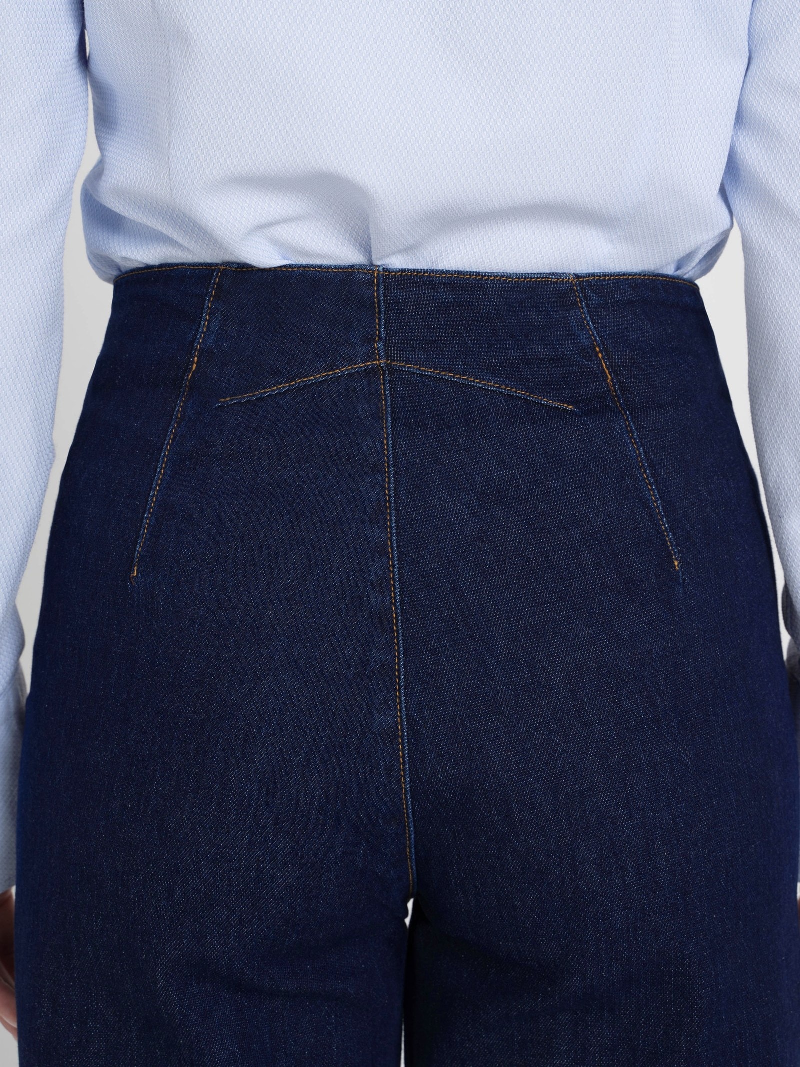 Wide-Leg Jeans — Ankle Pleat — 4